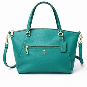 Coach Prairie Satchel Jade Green Leather Crossbody Bag